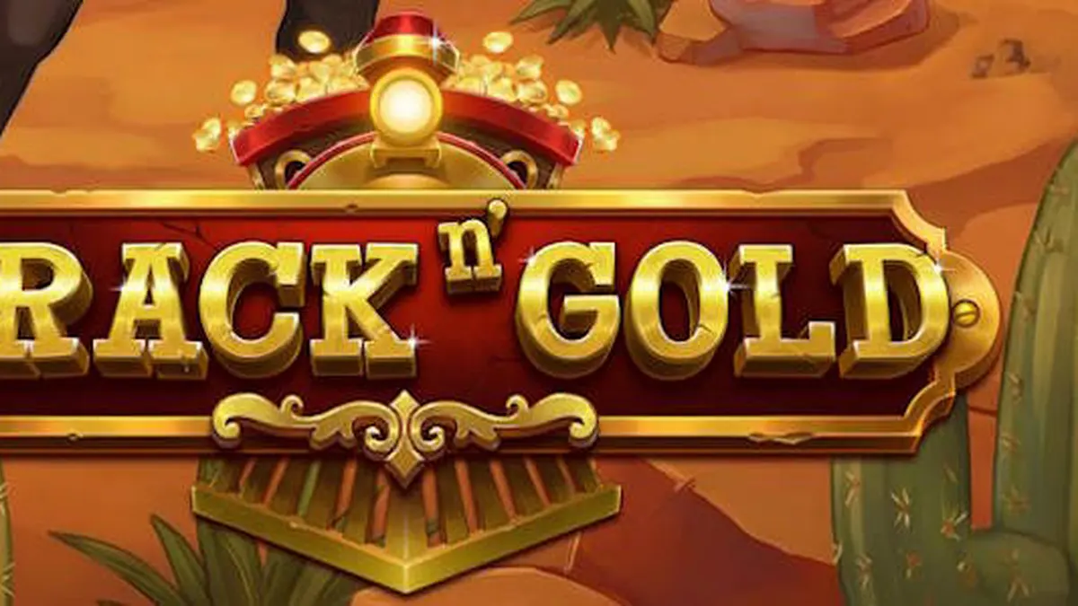 Tampilan visual kereta api klasik dalam permainan slot Track n’ Gold