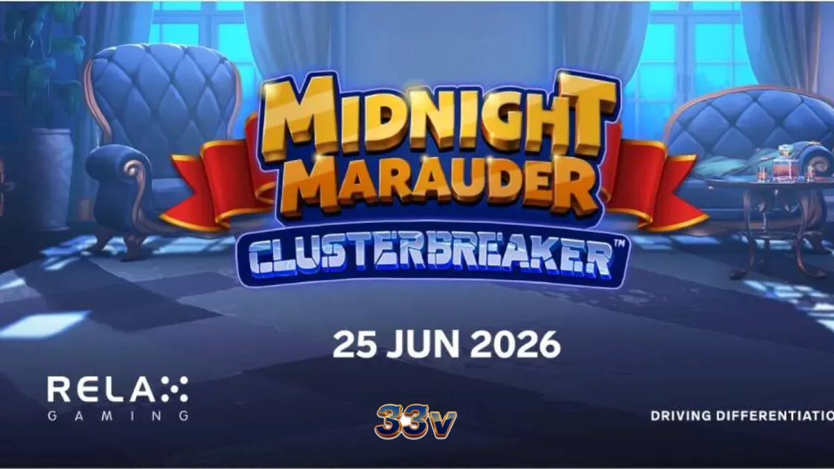 Tampilan visual slot Midnight Marauder ClusterBreaker dengan tema pencurian